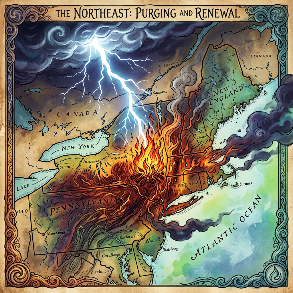 Spiritual Location is Due Northeast Right Now